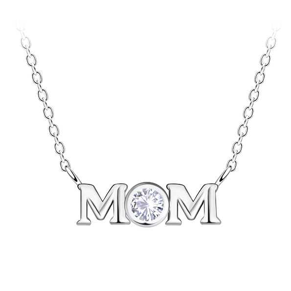 Silver Mom Necklace - 20733