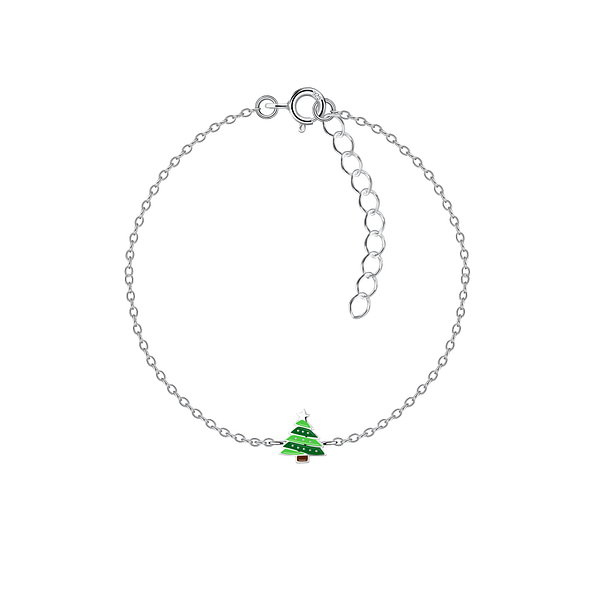 Silver Christmas Tree Bracelet - 20761