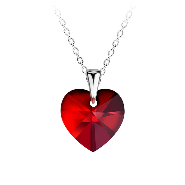 Silver Heart Necklace - 20677