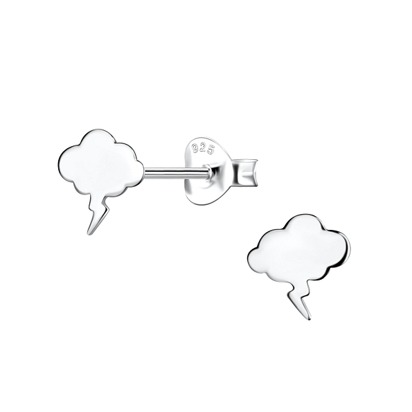 Silver Thunderstrom Stud Earrings - 20959