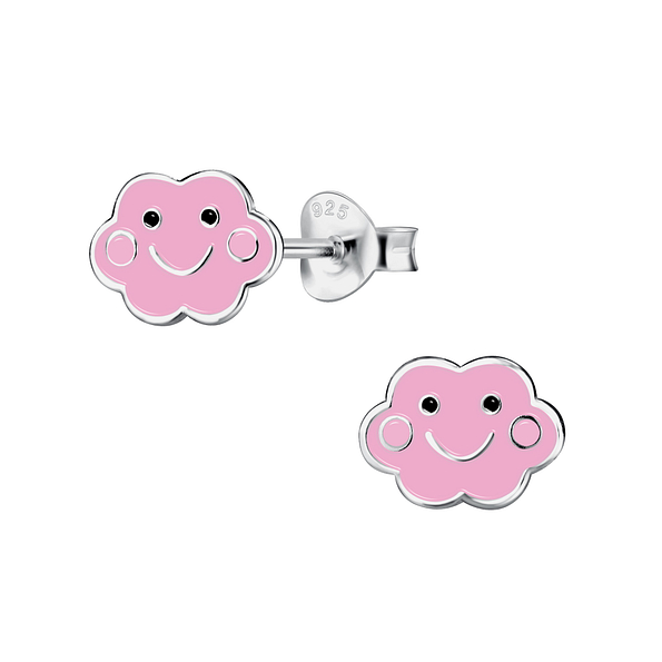 Silver Cloud Stud Earrings - 20856