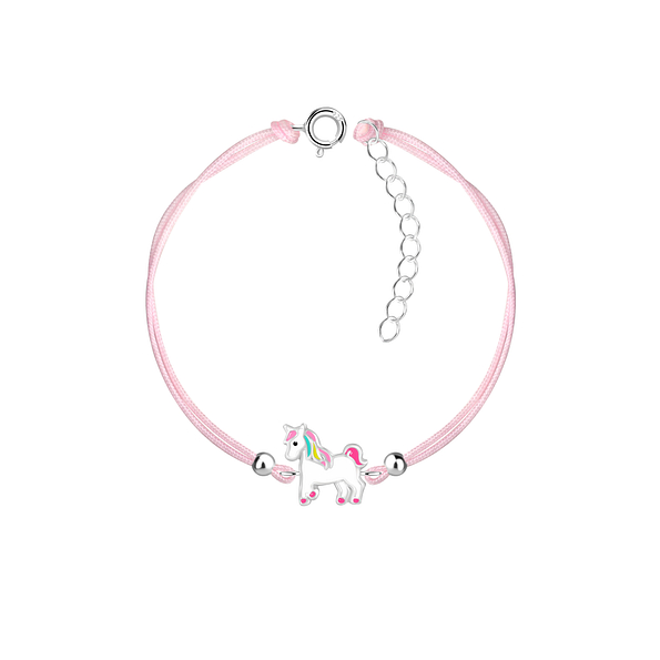 Silver Unicorn Cord Bracelet - 21080