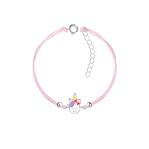 Silver Unicorn Cord Bracelet - 21079