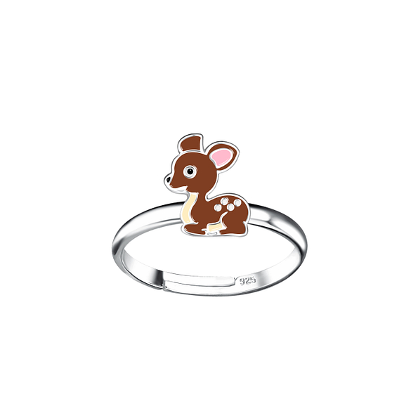 Silver Deer Adjustable Ring - 20897