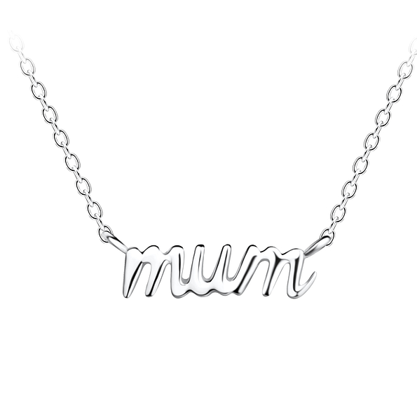 Silver Mum Necklace - 21118