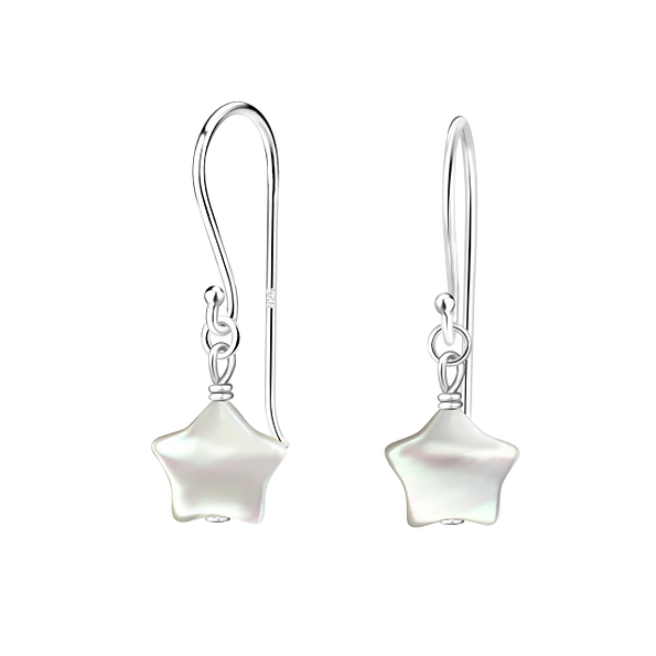 Silver Star Earrings - 21121