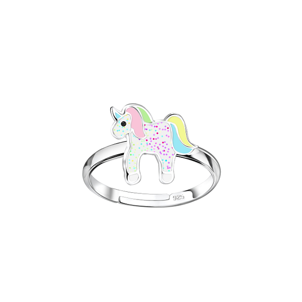 Silver Unicorn Adjustable Ring - 20884