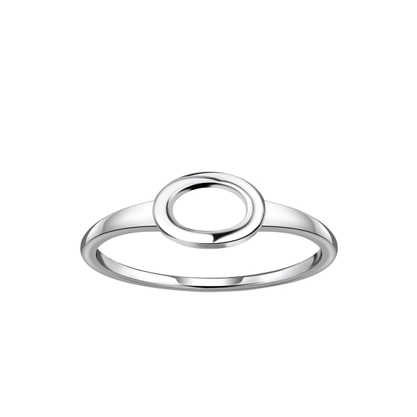 Silver Oval Ring - 21257