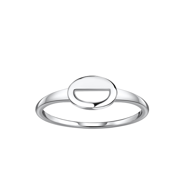Silver Oval Ring - 21258