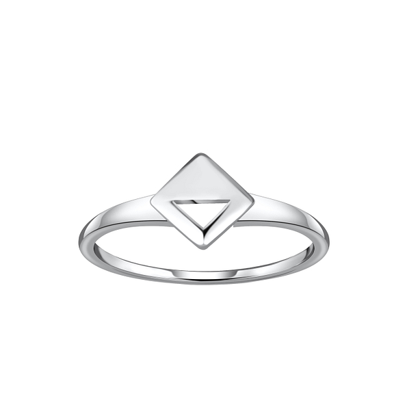 Silver Square Ring - 21260