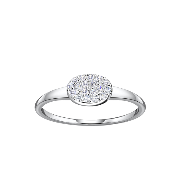 Silver Oval Ring - 21435 Silver Oval Ring - 21435