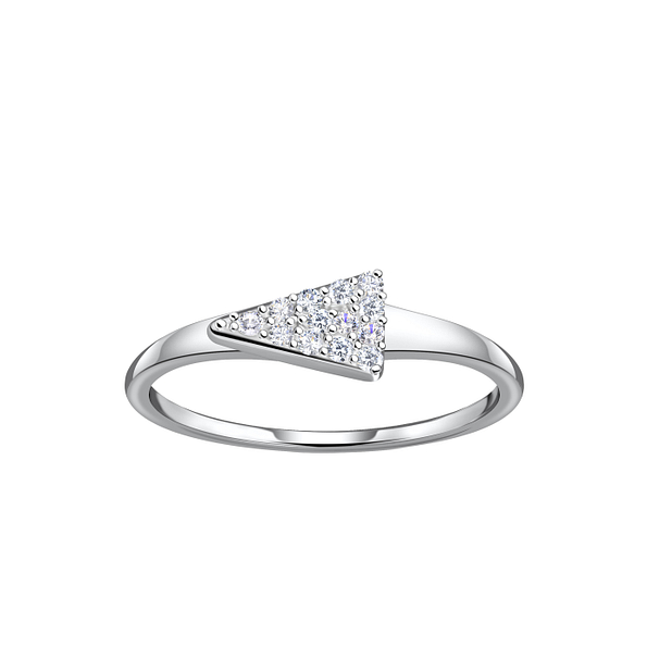 Silver Triangle Ring - 21437