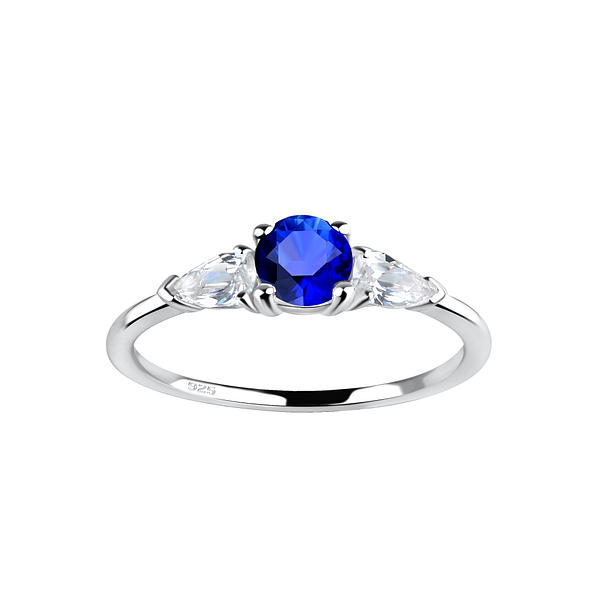 Silver Three Stones Ring - 21336