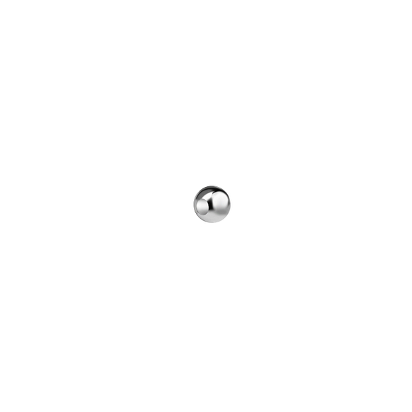 2mm Silver Ball with 0.8mm Hole – Pack of 50 Pieces - 21344