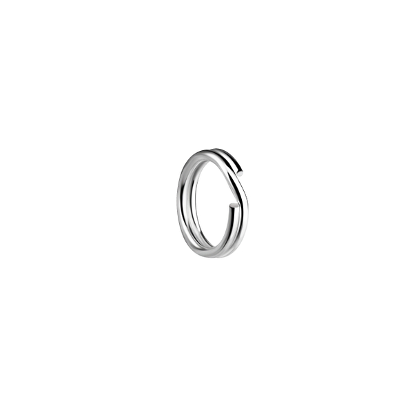 Silver Split Ring - Pack of 10 Pieces - 21348