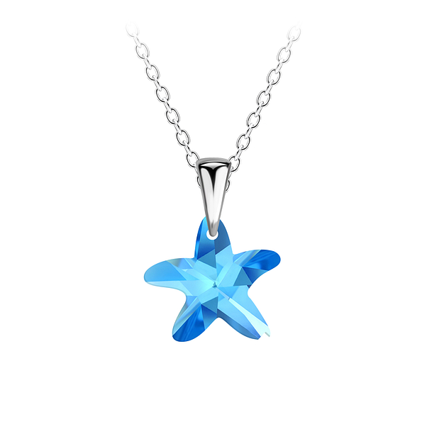 Silver Starfish Necklace - 21457
