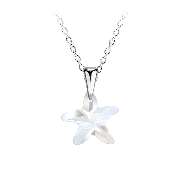 Silver Starfish Necklace - 21460