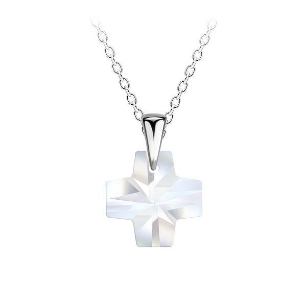 Silver Cross Necklace - 21464