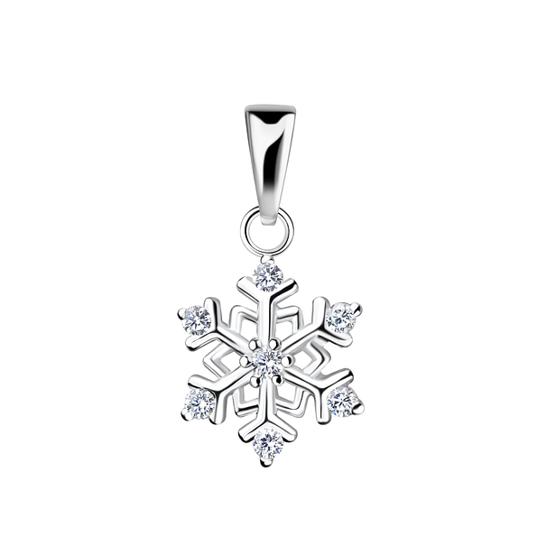 Silver Snowflake Pendant - 21548
