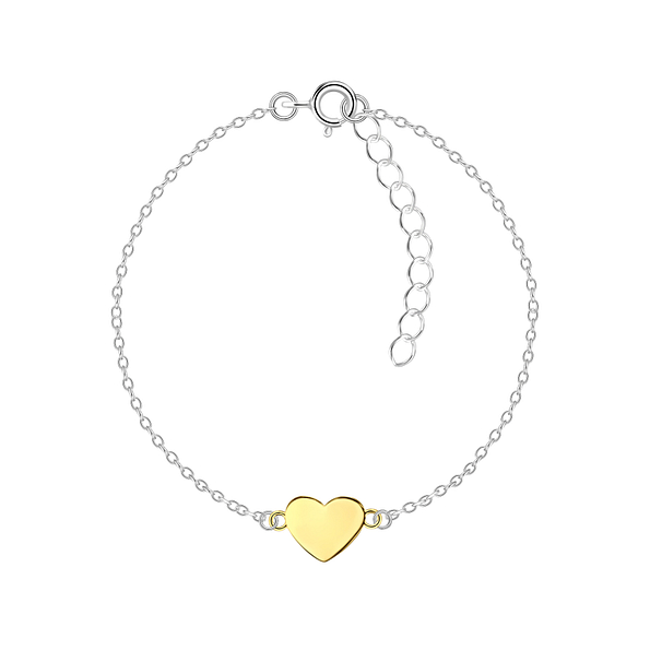 Silver Heart Bracelet - 21196