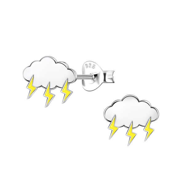 Silver Cloud Stud Earrings - 21650