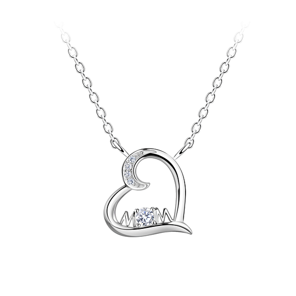 Silver Heart Necklace - 21661