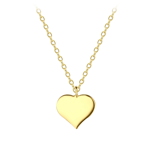 Silver Heart Necklace - 21599