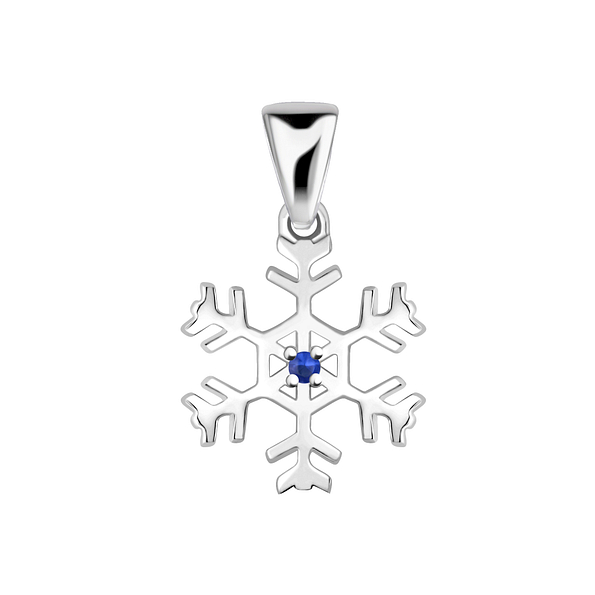 Silver Snowflake Pendant - 4534