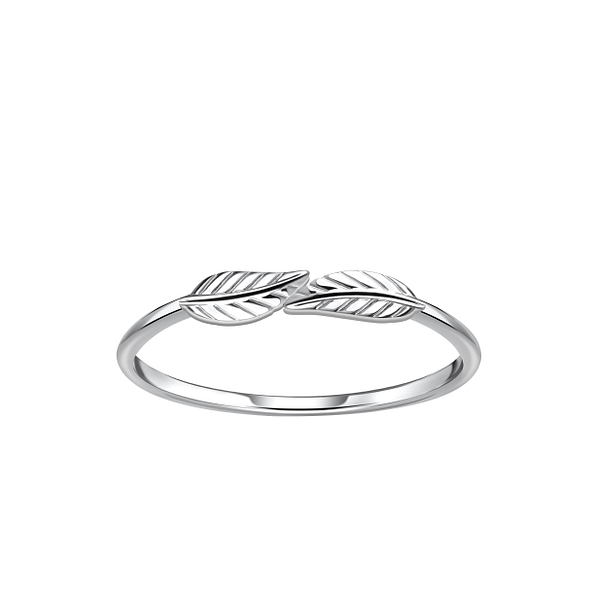 Silver Leaf Ring - 21678