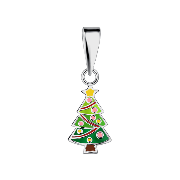 Silver Christmas Tree Pendant - 21744
