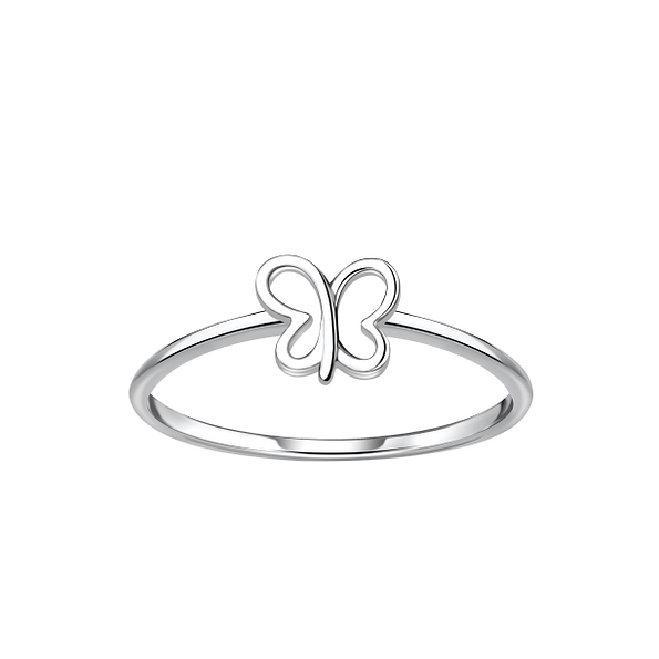 Silver Butterfly Ring - 21706