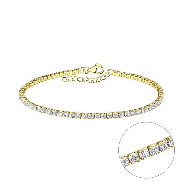 19cm Silver Tennis Bracelet - 21882