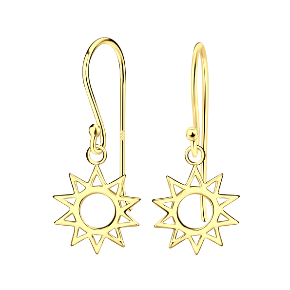 Silver Sun Earrings - 21856
