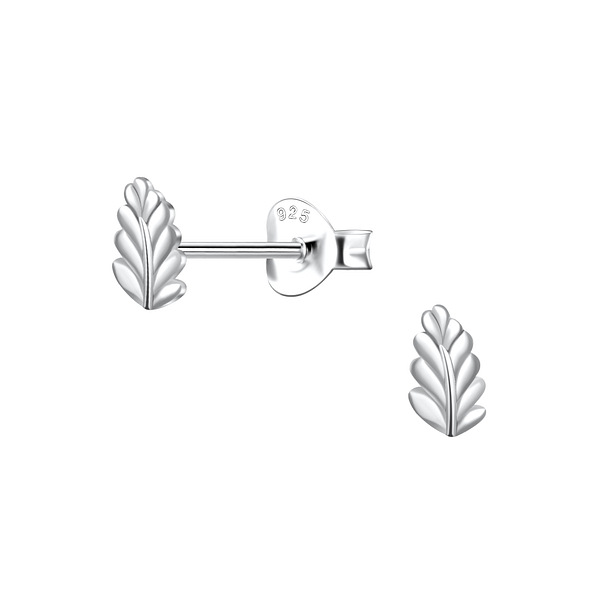 Silver Leaf Stud Earrings - 21817 Silver Leaf Stud Earrings - 21817