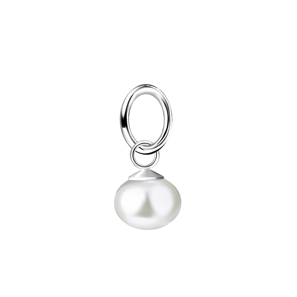 6mm Fresh Water Pearl Silver Pendant - 21886