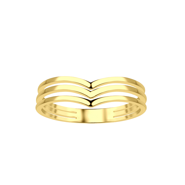 Silver Chevron Ring - 21903