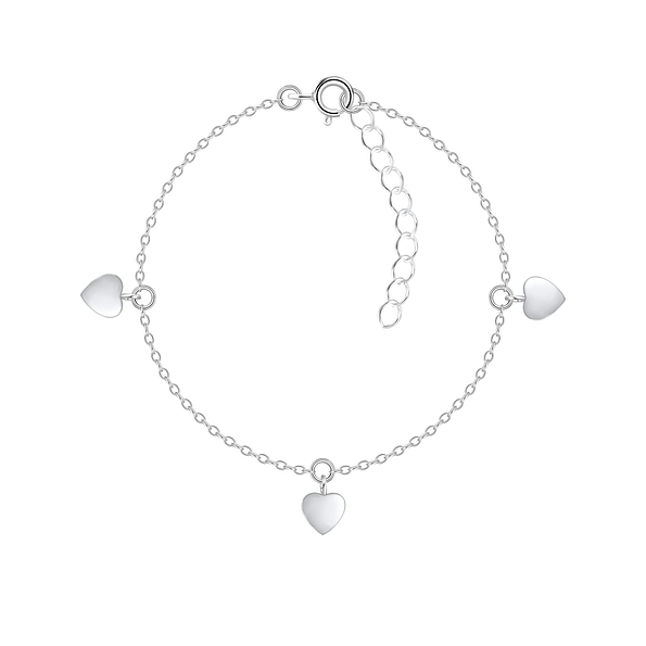 Silver Heart Bracelet - 22245