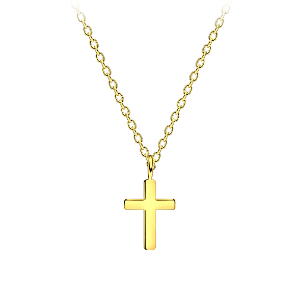 Silver Cross Necklace - 22226