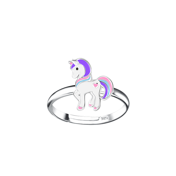 Silver Unicorn Adjustable Ring - 22233