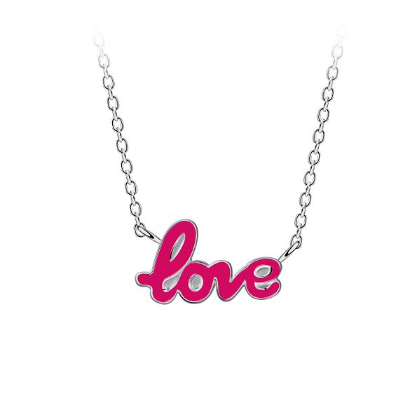 Silver Love Necklace - 22389
