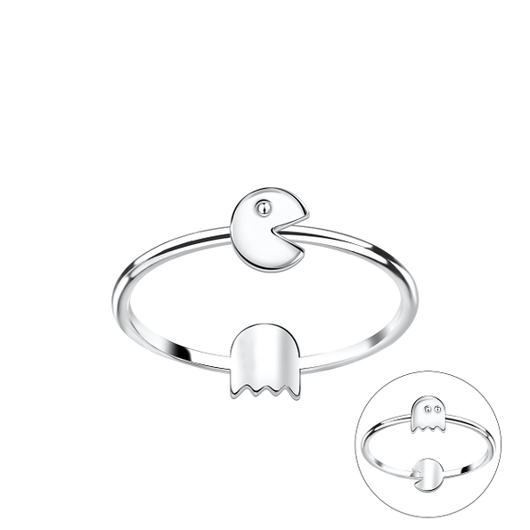 Silver Double Sided Arcade Ring - 22830