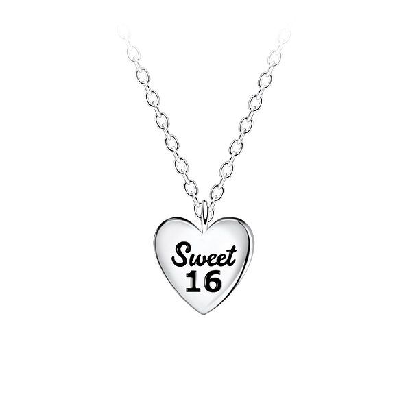 Silver Sweet 16 Necklace - 23082