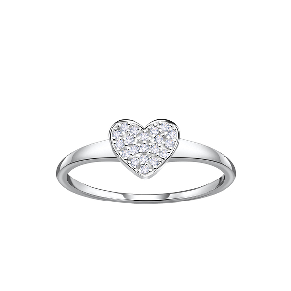 Silver Heart Ring - 23076