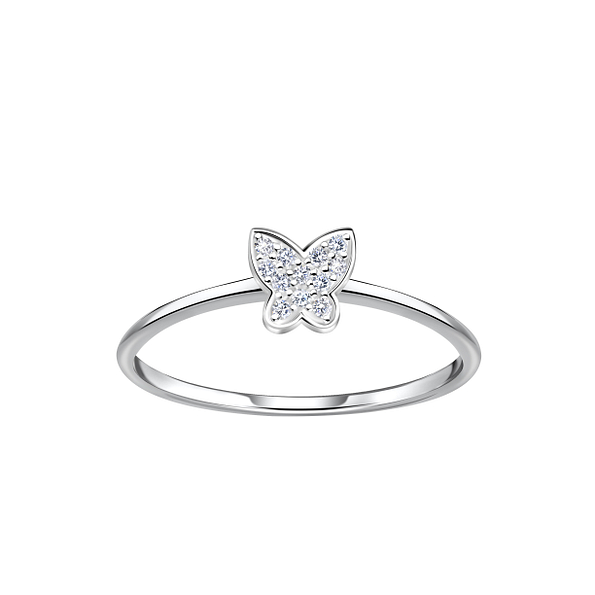 Silver Butterfly Ring - 22869