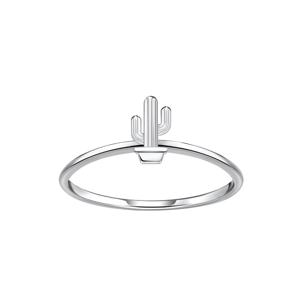 Silver Cactus Ring - 23020