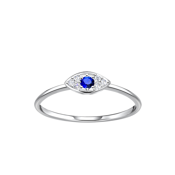 Silver Evil Eye Ring - 23035