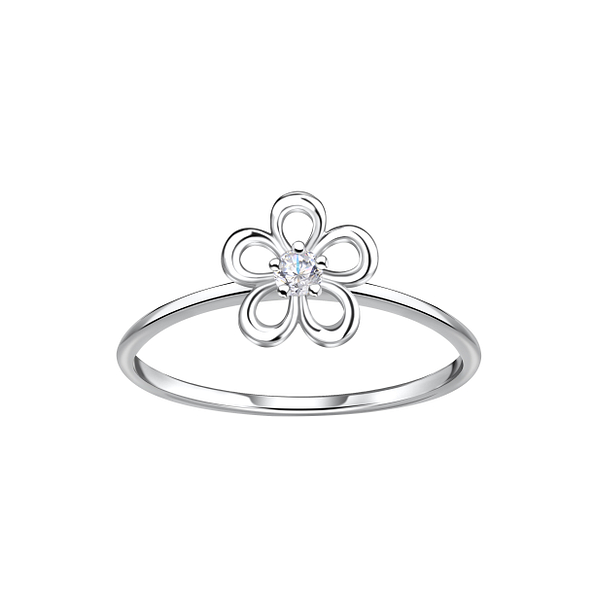 Silver Flower Ring - 23047