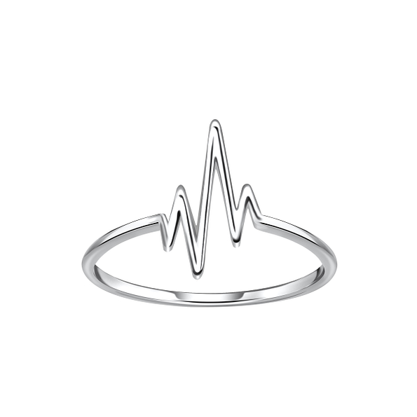 Silver Heartbeat Ring - 23048