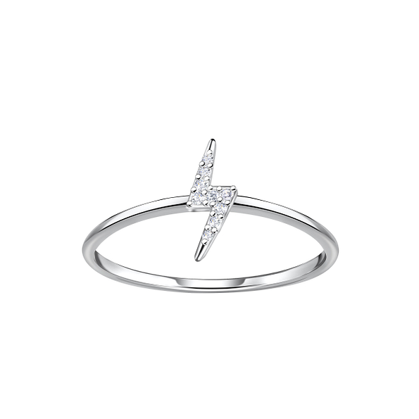 Silver Thunder Bolt Ring - 23053