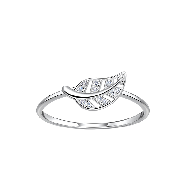 Silver Leaf Ring - 23054